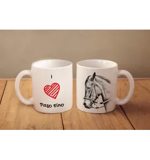 Paso Fino - tasse avec un cheval, une tasse charmante avec une illustration, un cadeau avec votre photo de la marque Art-Dog