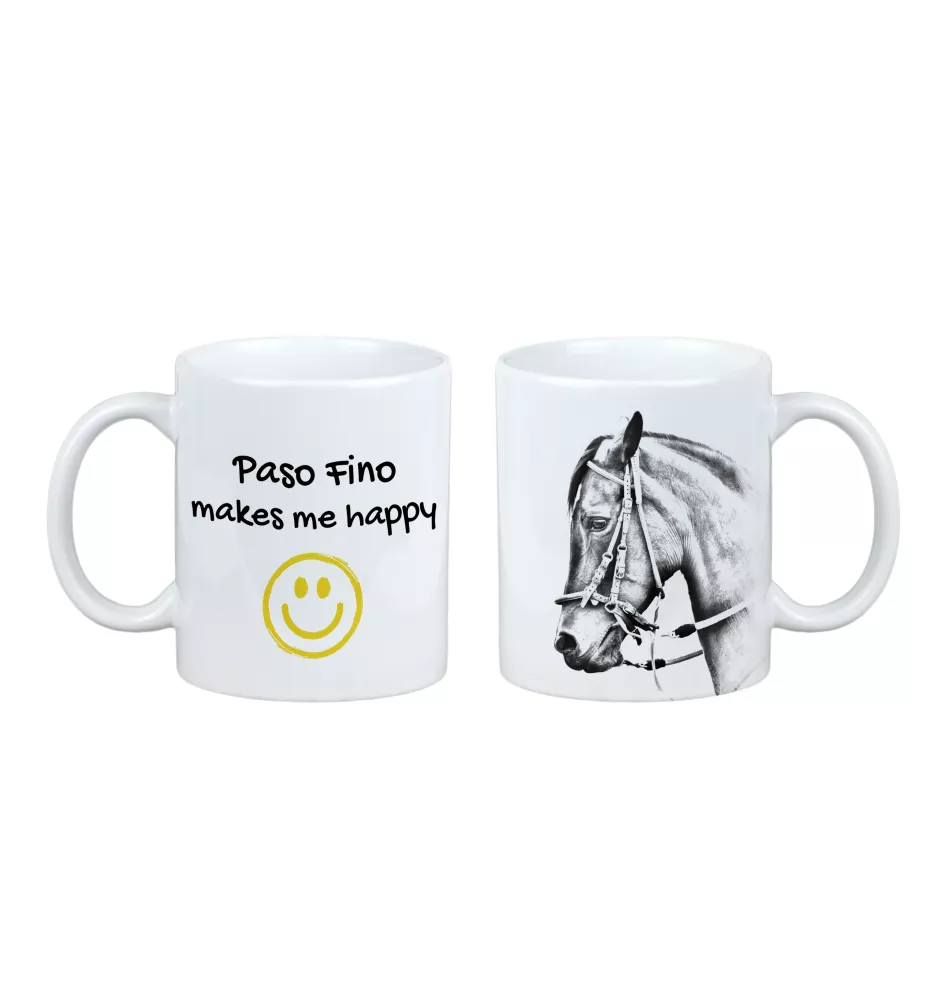 Paso Fino - Becher mit Pferd, fröhlicher Becher für Hundefreunde, personalisiertes Geschenk der Marke Art-Dog