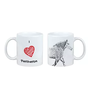 Percheron - tasse avec un cheval, une tasse charmante avec une illustration, un cadeau avec votre photo de la marque Art-Dog