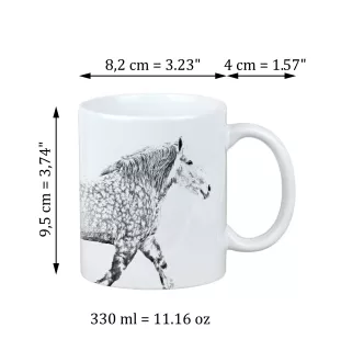 Percheron - tasse avec un cheval, une tasse charmante avec une illustration, un cadeau avec votre photo de la marque Art-Dog