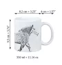 Percheron - tasse avec un cheval, une tasse charmante avec une illustration, un cadeau avec votre photo de la marque Art-Dog