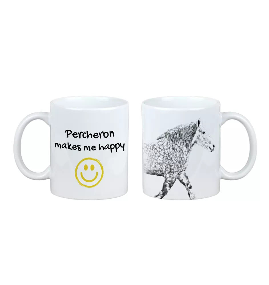 Percheron - cup with a horse, a cheerful cup for a dog lover, a personalized gift from the Art-Dog brand