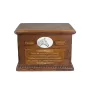 Retired Race Horse - urn for horse ashes, personalized urn with a photo, large box for horse ashes by Art-Dog brand