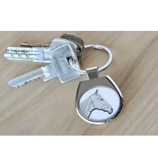 Retired Race Horse brelok ze zdjęciem konia Art-Dog