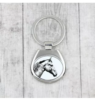 Selle Francais - keychain with a horse, keychain with a print, personalized pendant from the Art-Dog brand
