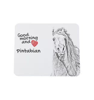 Pintabian - tapis de souris imprimé, tapis de souris personnalisé avec un cheval, un gadget unique pour un employé de bureau de la marque Art-Dog