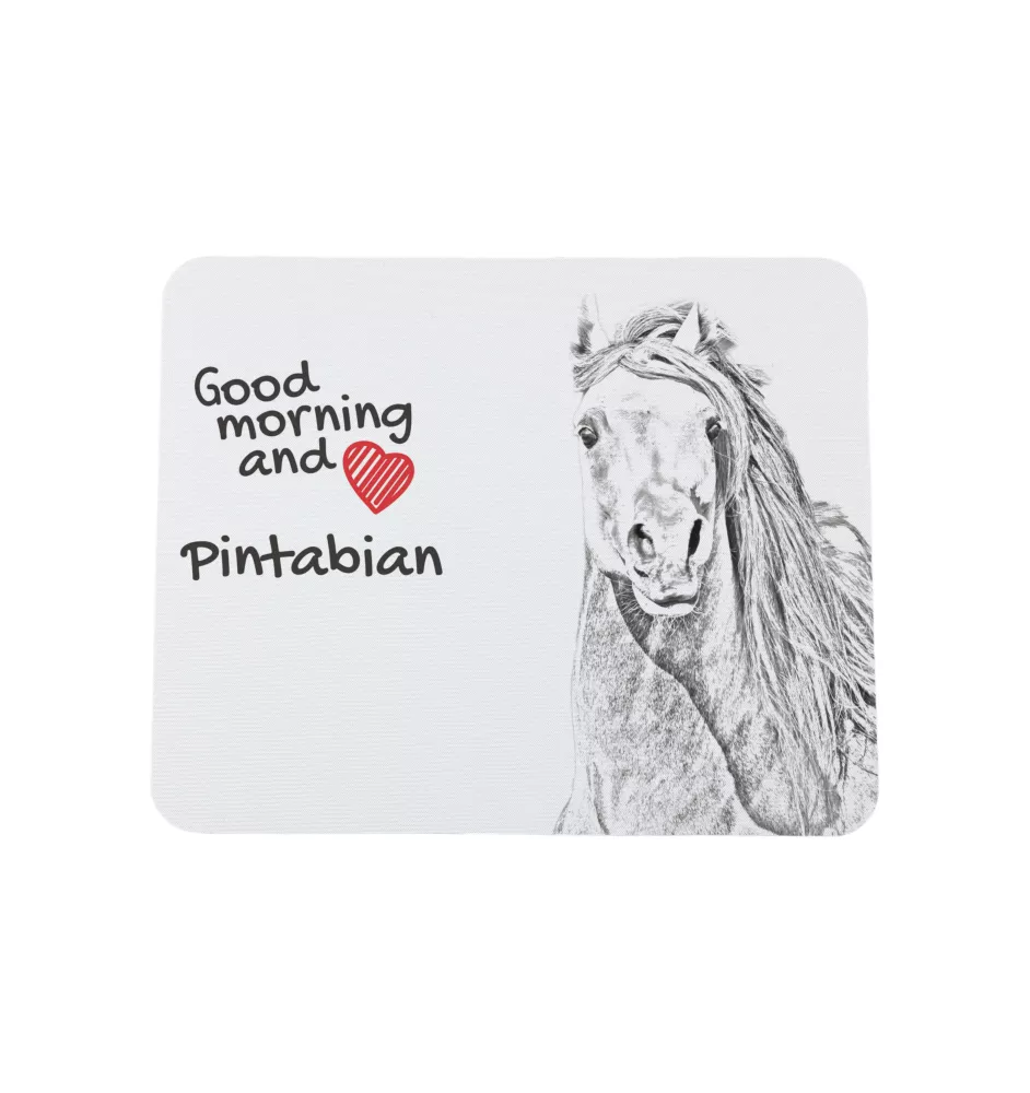 Pintabian - tapis de souris imprimé, tapis de souris personnalisé avec un cheval, un gadget unique pour un employé de bureau de la marque Art-Dog