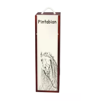 Pintabian - Weinkiste mit Pferd, Alkoholkiste mit Grafik, personalisierte Geschenkbox der Marke Art-Dog