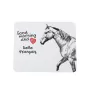 Selle Français - tapis de souris imprimé, tapis de souris personnalisé avec un cheval, un gadget unique pour un employé de bureau de la marque Art-Dog