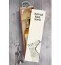 Retired Race Horse - wine box with a horse, alcohol box with graphics, personalized gift box from the Art-Dog brand