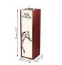Selle Francais - wine box with a horse, alcohol box with graphics, personalized gift box from the Art-Dog brand