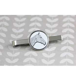 Rennpferd im Ruhestand - Krawattennadel mit Pferd, personalisierter Krawattenclip, einzigartiges Geschenk für Männer von der Marke Art-Dog