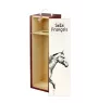 Selle Francais - Weinkiste mit Pferd, Alkoholkiste mit Grafik, personalisierte Geschenkbox der Marke Art-Dog