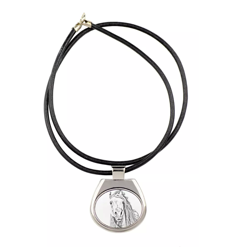 Pintabian - horse necklace, personalized pendant with a photo, unique necklace for women and men by Art-Dog brand