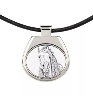 Pintabian - horse necklace, personalized pendant with a photo, unique necklace for women and men by Art-Dog brand