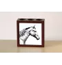 Selle Francais - Stifthalter mit Pferd, Schreibtischorganizer mit Aufdruck, personalisierte Schreibtischdekoration der Marke Art-Dog