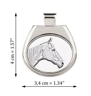 Cheval de course à la retraite - collier avec un cheval, pendentif personnalisé avec une photo, un collier unique pour femmes et hommes de la marque Art-Dog