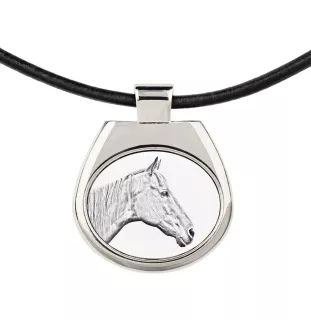 Retired Race Horse - horse necklace, personalized pendant with a photo, unique necklace for women and men by Art-Dog brand