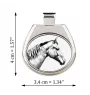 Selle Francais - horse necklace, personalized pendant with a photo, unique necklace for women and men by Art-Dog brand