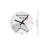 Rennpferd im Ruhestand - Wanduhr mit Pferd, Uhr mit Druck für das Regal, personalisierte Hausdekoration der Marke Art-Dog