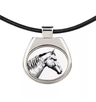 Selle Francais - horse necklace, personalized pendant with a photo, unique necklace for women and men by Art-Dog brand
