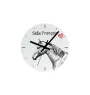 Selle Français - horloge murale avec cheval, horloge de table avec impression, décoration personnalisée de la maison de la marque Art-Dog