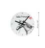 Selle Francais - Wanduhr mit Pferd, Uhr mit Druck für das Regal, personalisierte Hausdekoration der Marke Art-Dog