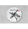 Selle Français - horloge murale avec cheval, horloge de table avec impression, décoration personnalisée de la maison de la marque Art-Dog