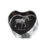 Selle Francais - a photo of a horse in crystal, a crystal heart, a unique frame with a photo from the Art-Dog brand
