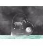 Selle Francais zegar w kształcie serca z koniem Art-Dog