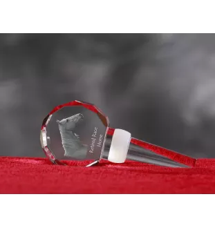 Cheval de course à la retraite - Bouchon de bouteille en cristal avec cheval, bouchon de vin unique avec photo, cadeau personnalisé pour sommelier par la marque Art-Dog