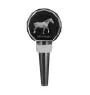 Selle Français - Bouchon de bouteille en cristal avec cheval, bouchon de vin unique avec photo, cadeau personnalisé pour sommelier par la marque Art-Dog