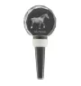Selle Francais - Crystal bottle stopper with horse, unique wine stopper with photo, personalised gift for sommelier by Art-Dog brand