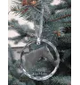 Rennpferd im Ruhestand - Kristallkugel mit einem Foto, Pferdefoto im Kristall, personalisierter Weihnachtsbaumanhänger von der Marke Art-Dog