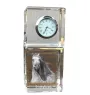 Pintabian - montre en cristal avec photo, photo de cheval dans le cristal, horloge de bureau personnalisée de la marque Art-Dog
