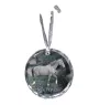 Selle Francais - Kristallkugel mit einem Foto, Pferdefoto im Kristall, personalisierter Weihnachtsbaumanhänger von der Marke Art-Dog