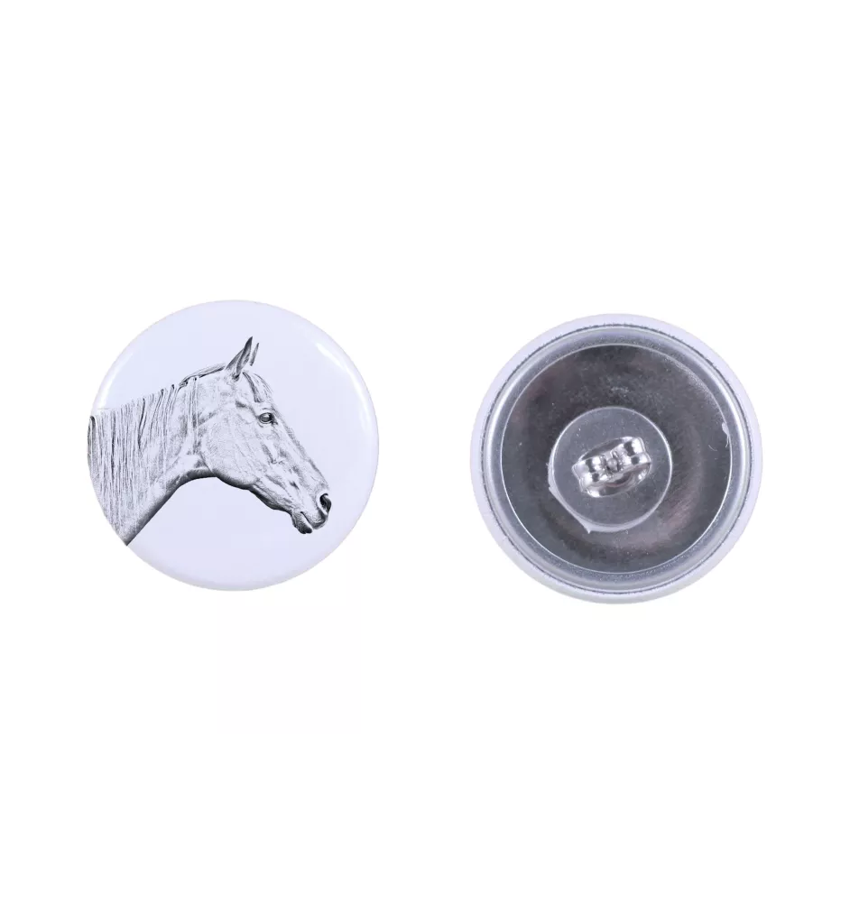 Retired Race Horse - earrings your photo, handmade, jewelry handcrafted by Art-Dog brand