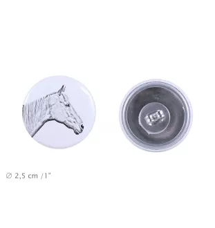 Retired Race Horse kolczyki z koniem mały Art-Dog