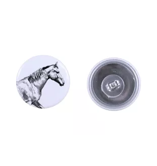 Selle Français - boucles d'oreilles votre photo, fait main, bijoux fabriqués à la main de la marque Art-Dog