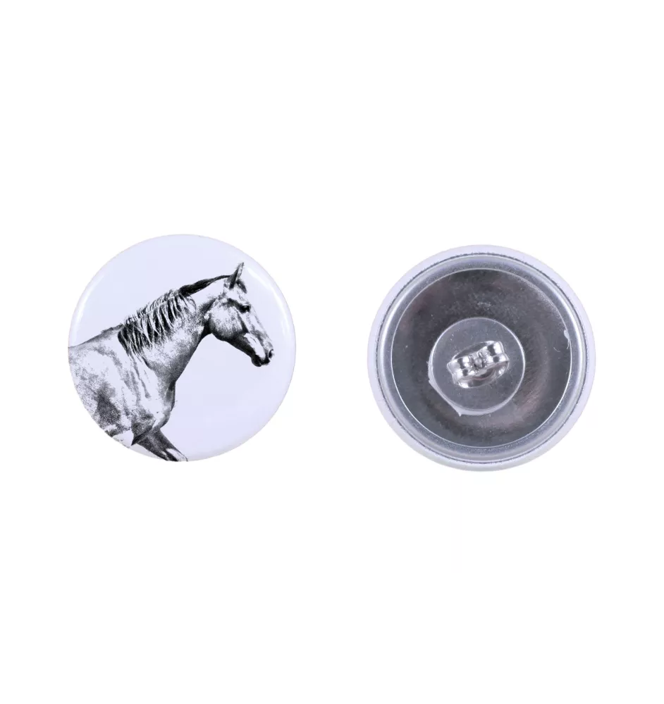 Selle Français - boucles d'oreilles votre photo, fait main, bijoux fabriqués à la main de la marque Art-Dog