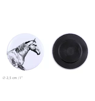 Selle Français - aimant avec cheval, empreinte exceptionnelle de cheval de la marque Art-Dog