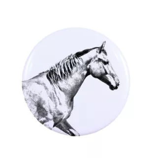 Selle Français - aimant avec cheval, empreinte exceptionnelle de cheval de la marque Art-Dog