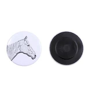 Rennpferd im Ruhestand - Magnet mit Pferd, ein einzigartiges Abdruck des Pferdes der Marke Art-Dog