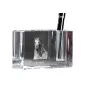 Pintabian - Pen stand, crystal organiser with picture of a horse, unique desk decoration by Art-Dog brand