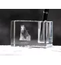Pintabian - Pen stand, crystal organiser with picture of a horse, unique desk decoration by Art-Dog brand