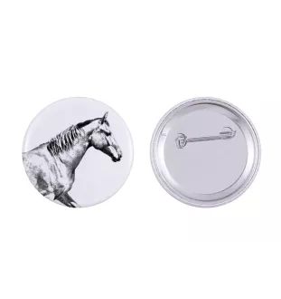 Selle Français - aimant avec cheval, empreinte exceptionnelle de cheval de la marque Art-Dog