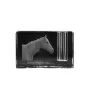 Cheval de course à la retraite - Porte-stylos, organiseur en cristal avec image d'un cheval, décoration de bureau unique par la marque Art-Dog