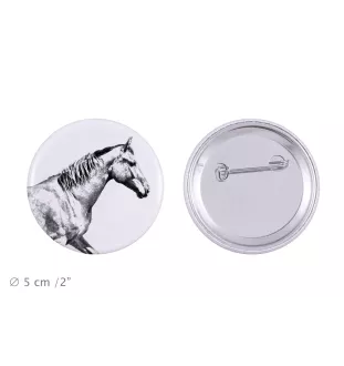 Selle Français - aimant avec cheval, empreinte exceptionnelle de cheval de la marque Art-Dog