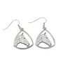 Cheval de course à la retraite - boucles d'oreilles avec un cheval, boucles d'oreilles pendantes avec une image, bijoux personnalisés avec l'impression de la marque Art-Dog
