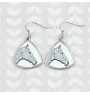 Cheval de course à la retraite - boucles d'oreilles avec un cheval, boucles d'oreilles pendantes avec une image, bijoux personnalisés avec l'impression de la marque Art-Dog
